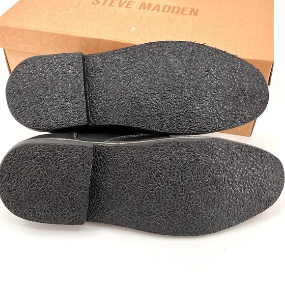 Steve Madden Harken Chukka Boots Size 8 Black Leather Upper Lace-Up - Picture 11 of 13